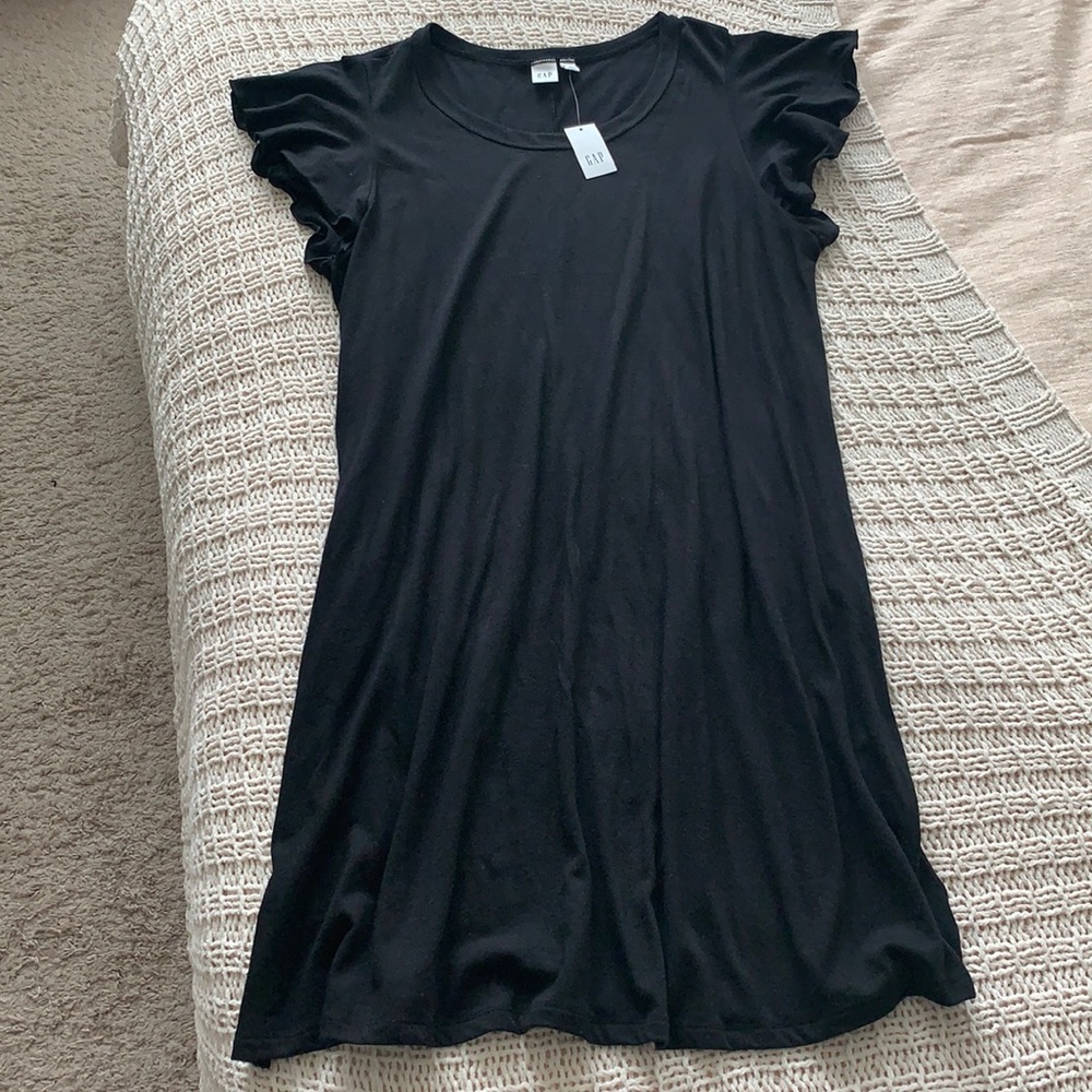 GAP Ruffled Sleeve T-Shirt Dress